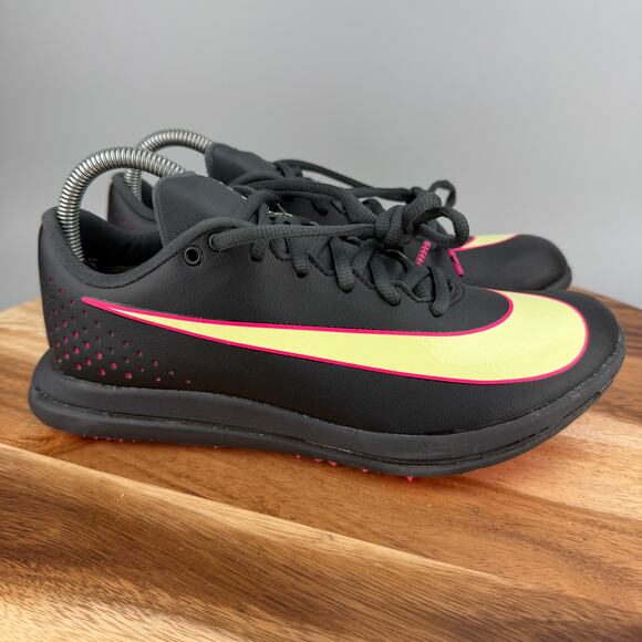 Nike Triple Jump Elite 2 Track Shoes Black AO0808-002 Men's Size 8 Spikes & Bag